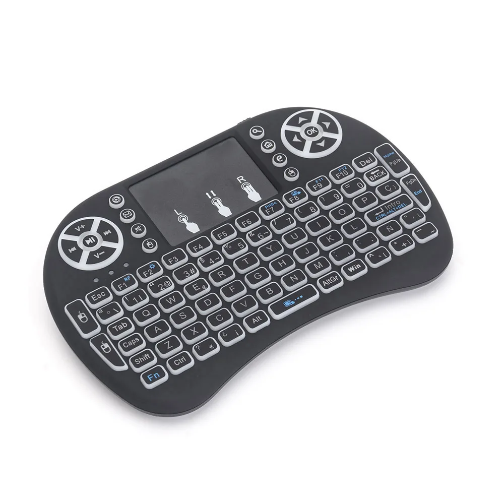 TV Remote Controls Touchpad I8 IR Learning 2.4G Wireless Mini