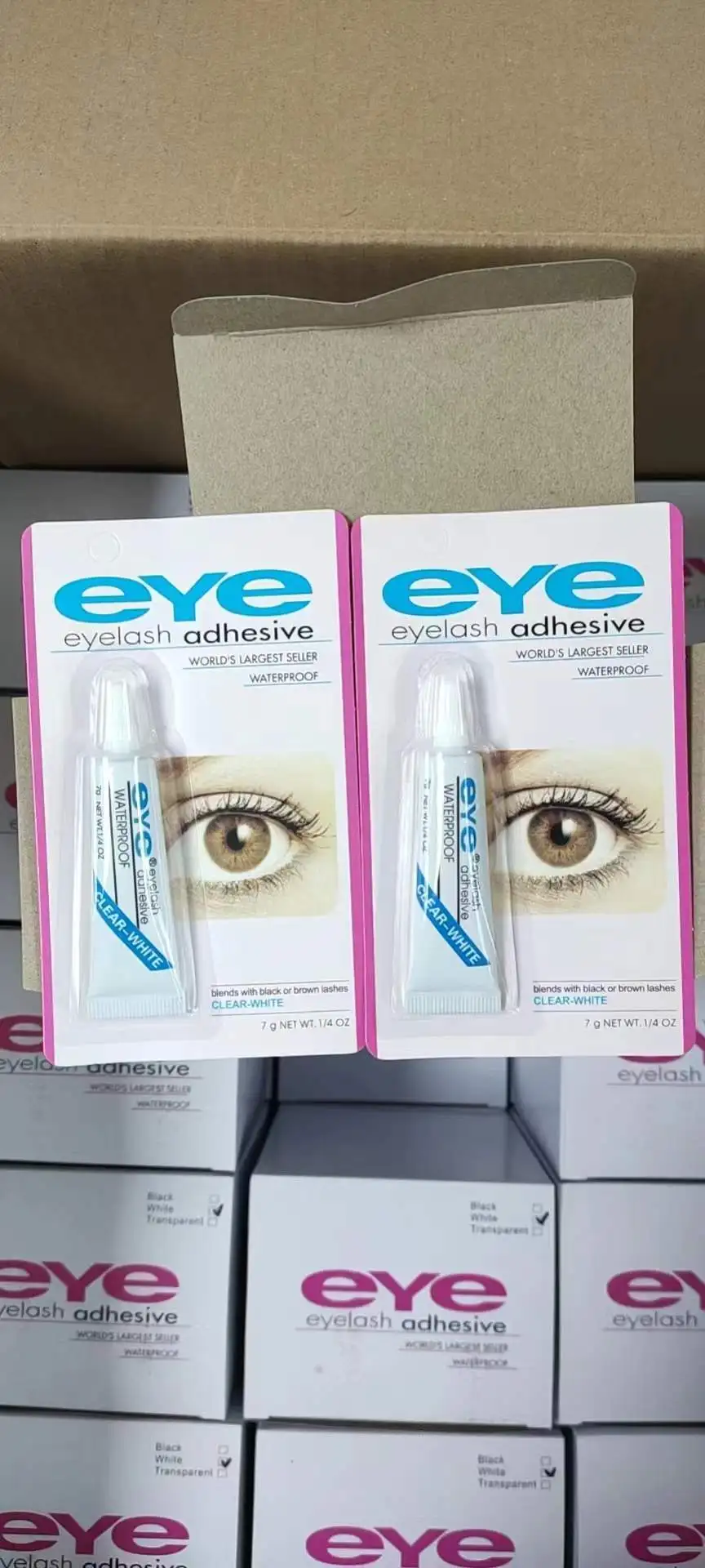 Customized Waterproof Adhesive Strip Black Color Eyelash Glue For False