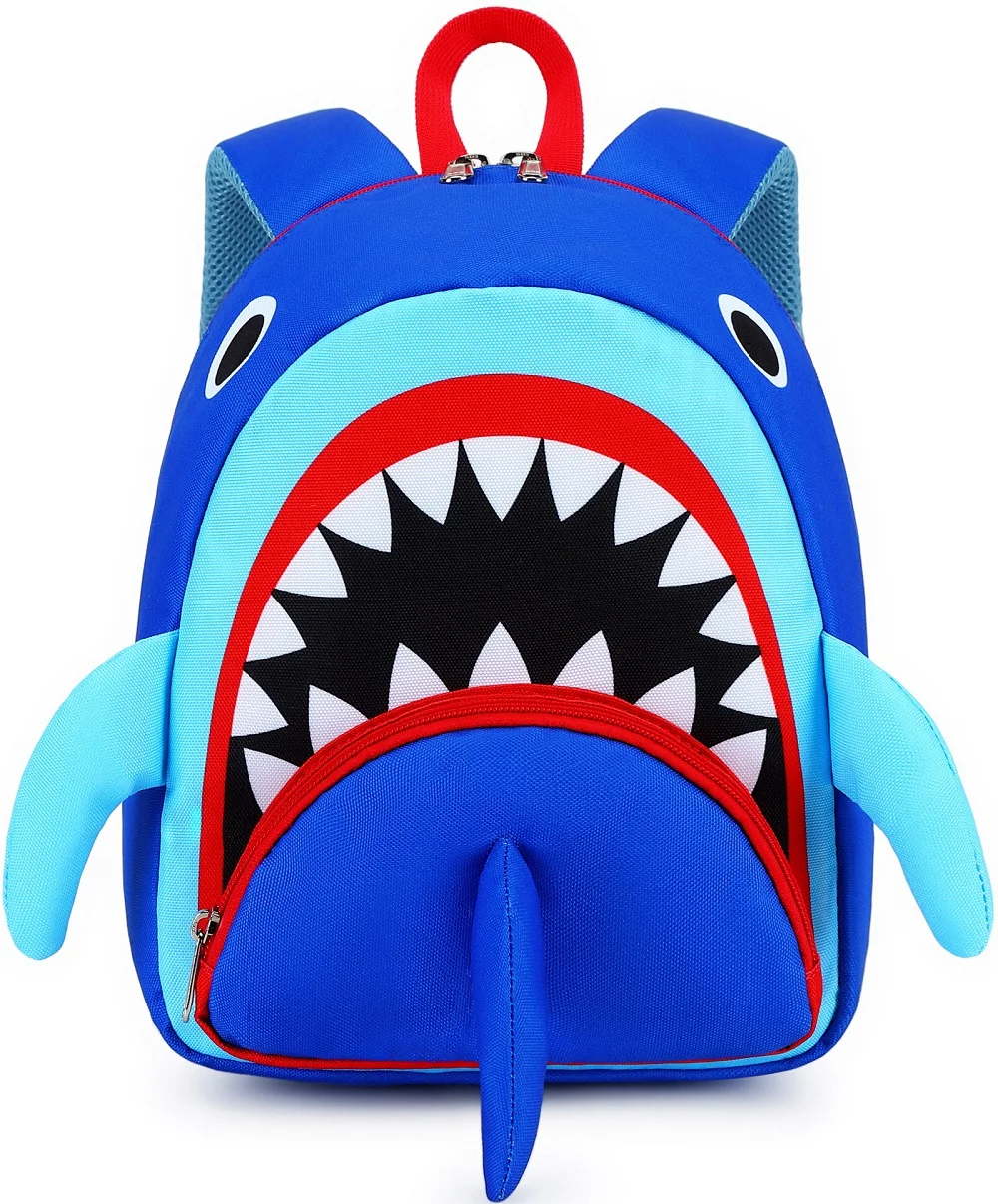 Kids Shark Mini Backpack - Blue