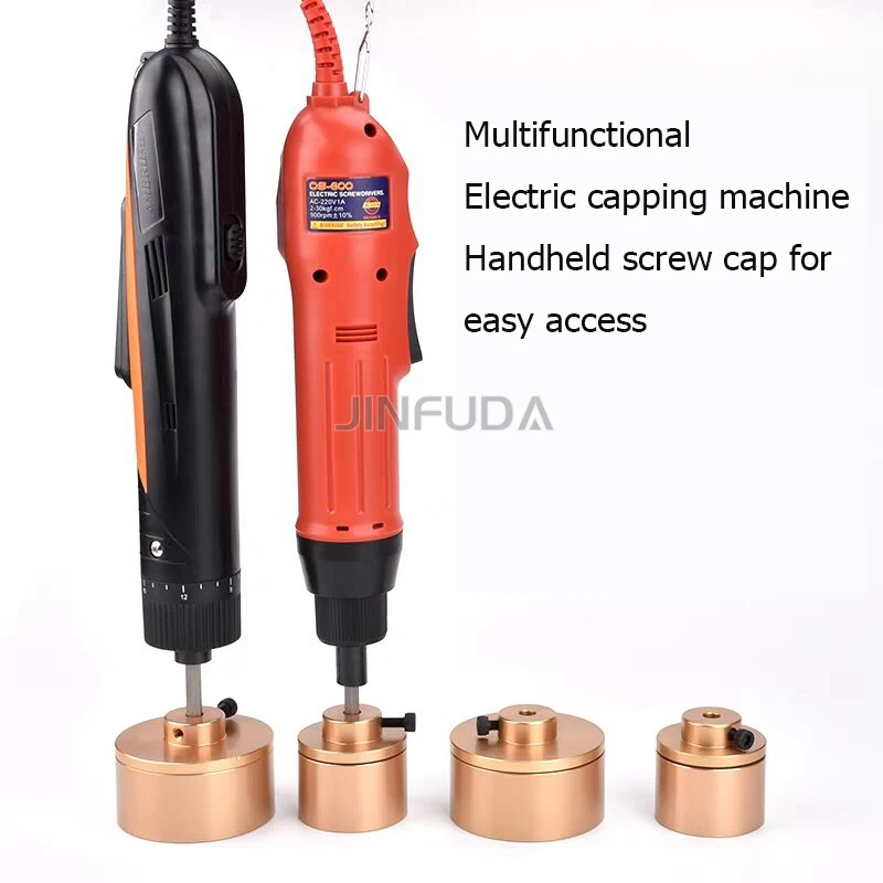 HIFESON 700A High-torque Handheld Electric Cap Screwing Machine Straight Plug Electric Capping Machine Silicone Pad 10 50mm Capper 220v Lid Tightener I3219083023