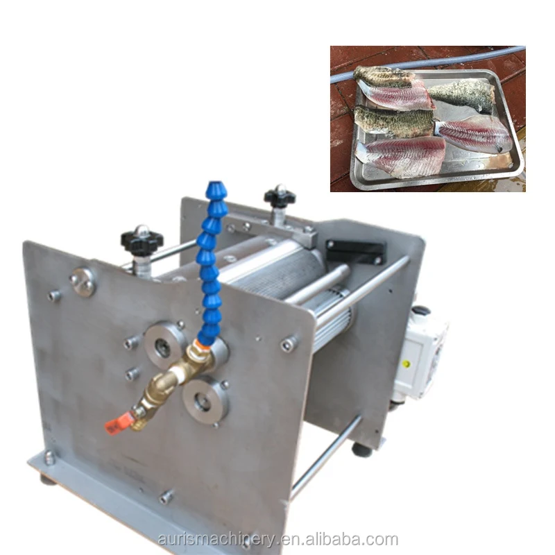Efficient Fish Fillet Peeling Cod Fish Catfish Skin Scraping Removing Machine