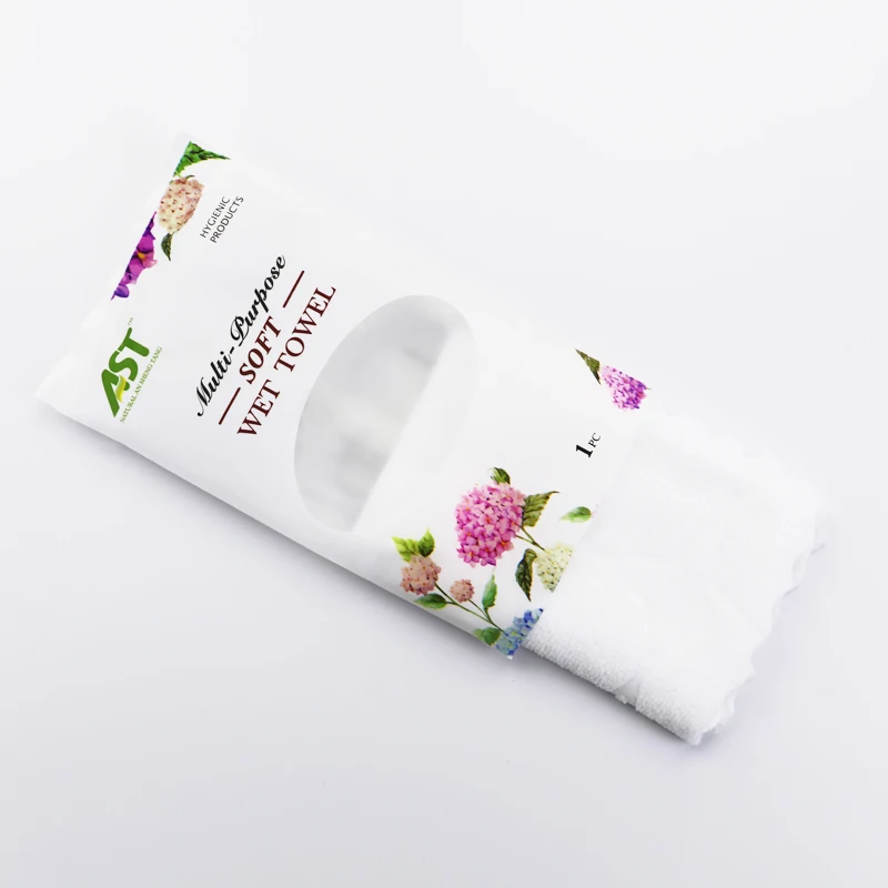 Private Label Disposable Single Packaging Wet Tissue Refreshing Cotton