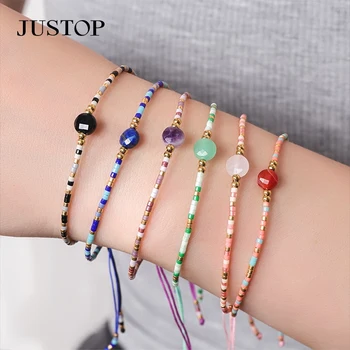 Handmade custom classic craft jewelry stainless steel charm bracelets set rope for women