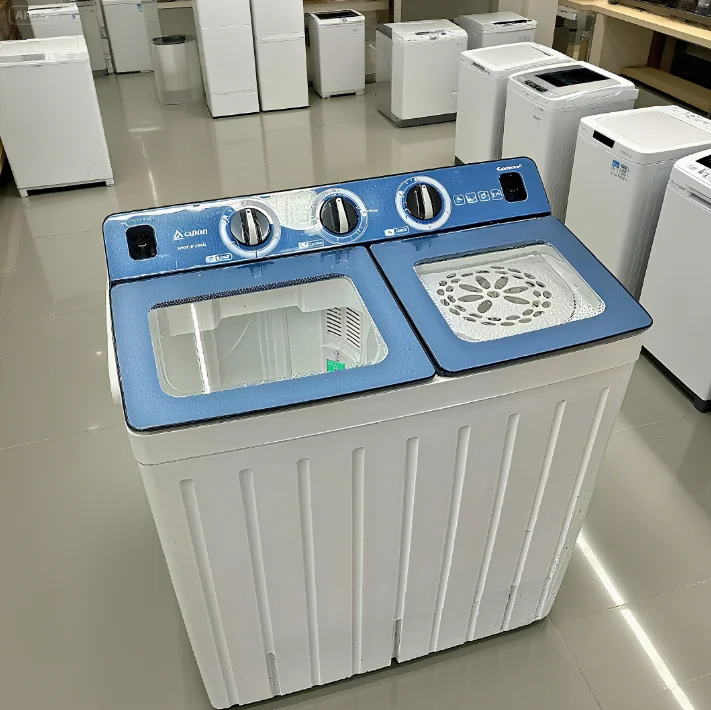 ダブルタブ半自動洗濯機12kg家庭用洗濯機独立大容量ステンレス鋼ツイン 