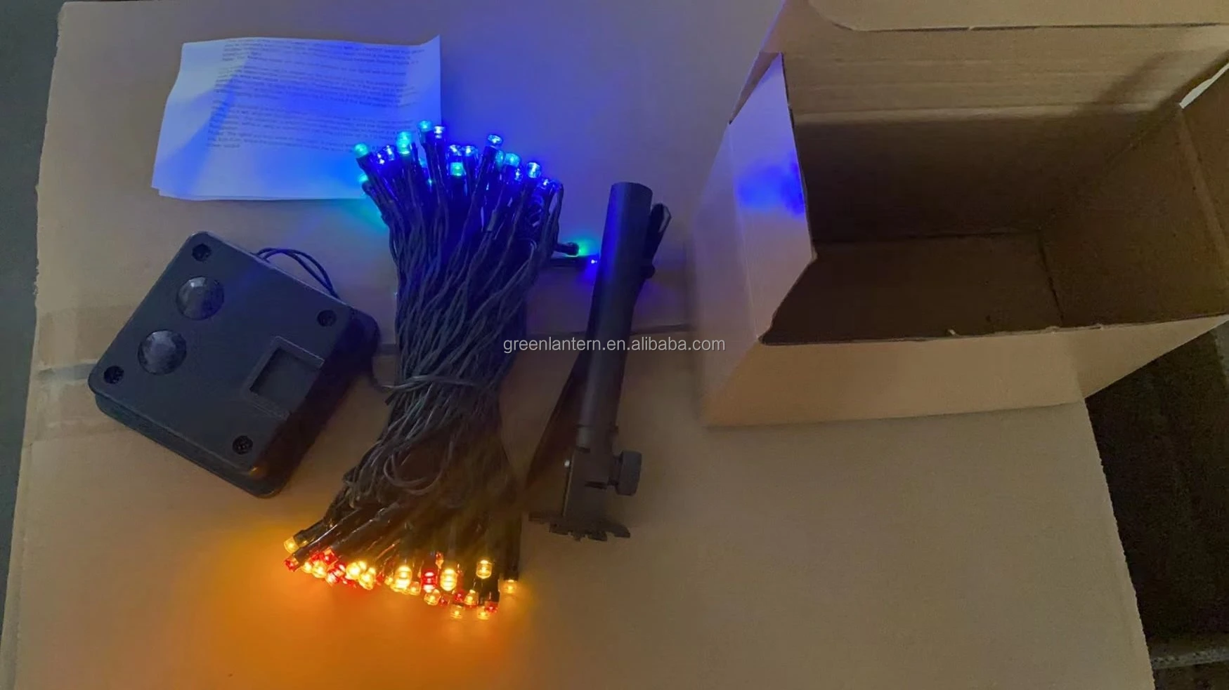 100leds Solar Led Light String Outdoor Garden Party Christmas Warm