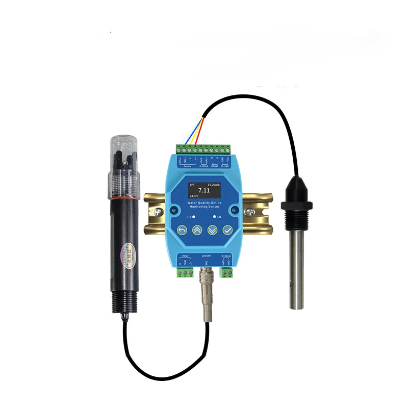 Customizable RS485 IoT Water Tester 4-20mA 0-5V 2-in-1 EC PH Probe Agriculture Plastic Water Quality Analyzer Sensor