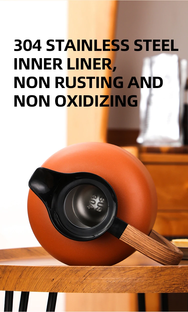 Fashion Modern Home Stainless Steel 304 Multi Color 2000 ml Portable Car Vaccum Keep Hot Cold Teapot Water Coffee Kettle Pot Set