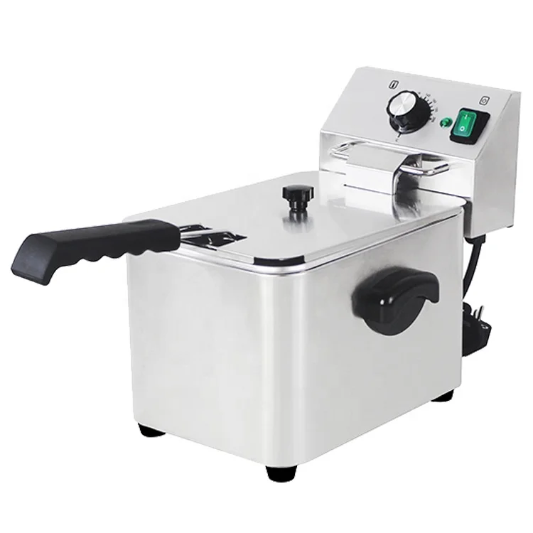 4L Electric Commercial Industrial Restaurant Hot Dog Potato Chips Fish Fried Equipment Domestic Deep Fryer