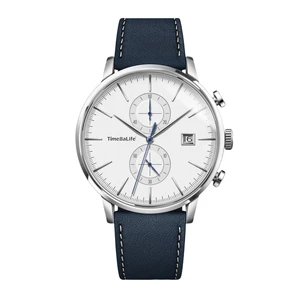 OEM Custom Anti-Reflective Sapphire Glass Stainless Steel Miyota Multi-Function Chronograph Movement Luxury Men's Quartz Watch