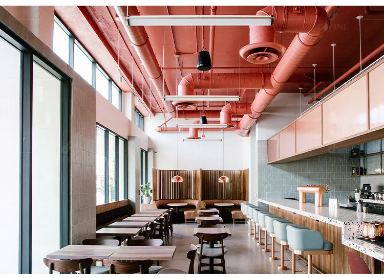 Popular Modern Design Club Cafe Restaurant Furniture Table And Sofa