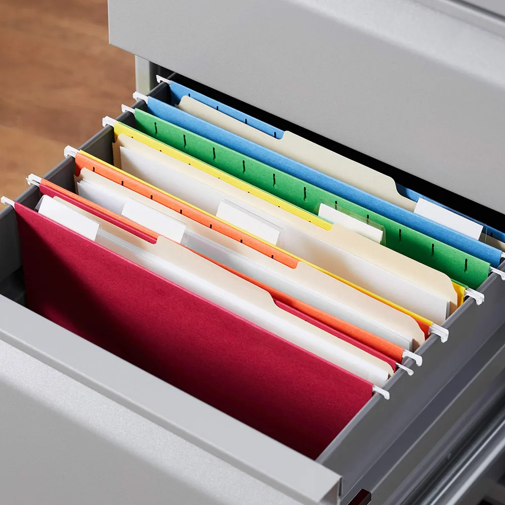 Suspension File A4 Plastic Printing Custom Letter Size  Filing Hanging Hanging File Organizer Folder