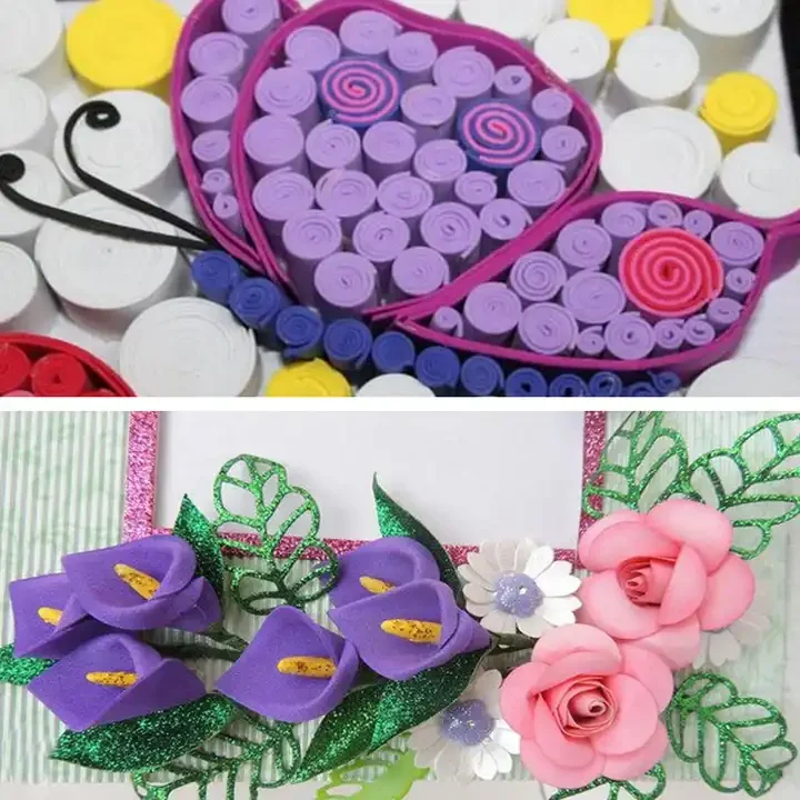 PATIKIL 10 Feuilles Mousse EVA Rose – 30x20 Cm 1 Mm – Idéal Bricolage, Scrapbooking, Artisanat