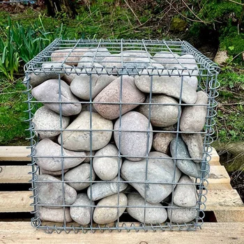 High Quality Multiple Sizes Welded Galvanized Wire Basket Welded Heavy Duty Gabion Box Customized Stone Retaining Wall