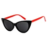 C4 Montatura nera brillante - lenti rosse