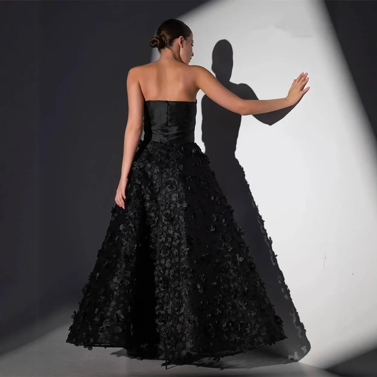 aliexpress formal evening dresses S1899L 2026 Straplet Black Dress for Women AliExpress Cross-border Aura  Elegant Dress Design Sense Light Luxury Evening Dress