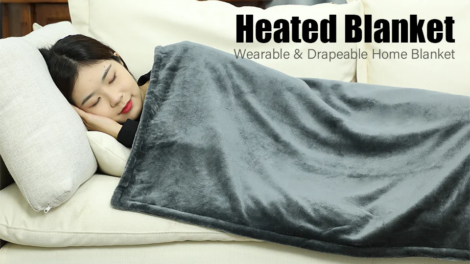 Wholesale Winter Heat Luxury Shawl Blanket Soft Plush Throw Usb