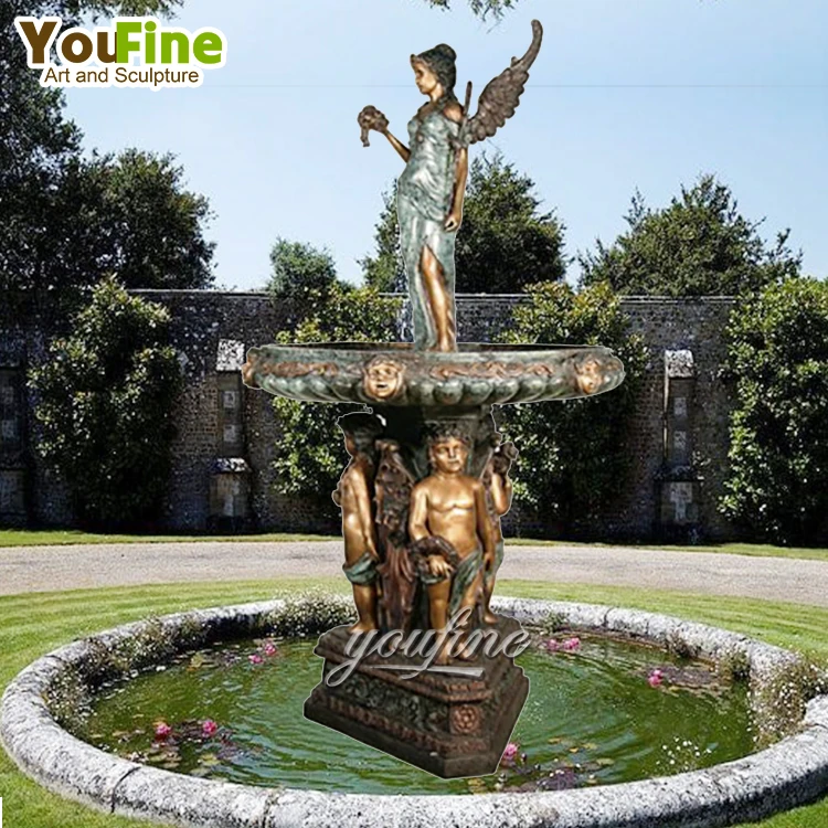 大型ブロンズ製子供像と天使像の噴水（屋外公園用）| Alibaba.com