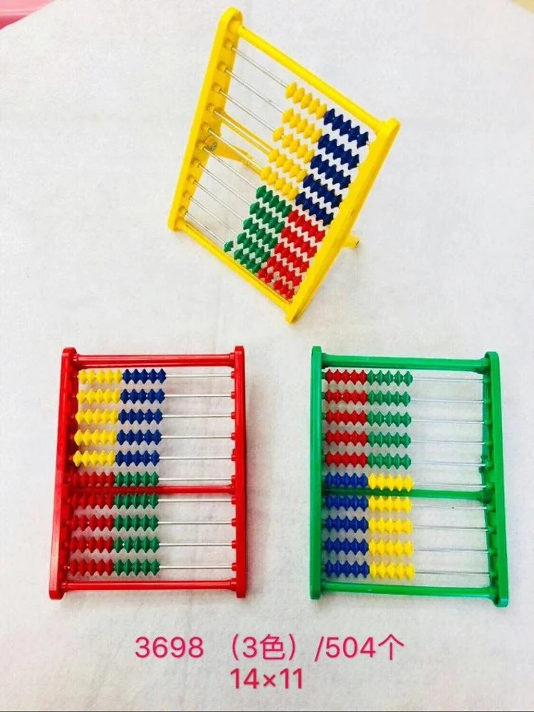 10 стержней 100 бусин красочный АБС-пластик Abacus Soroban детские математические