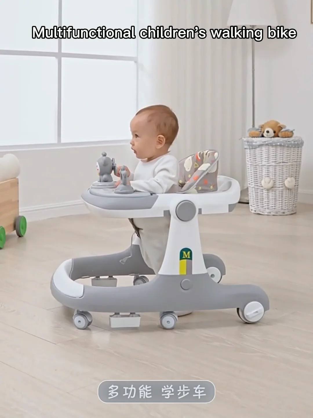 2022 Factory Walker Baby 3 In 1 Musical Walking Chair Toy Music Kids