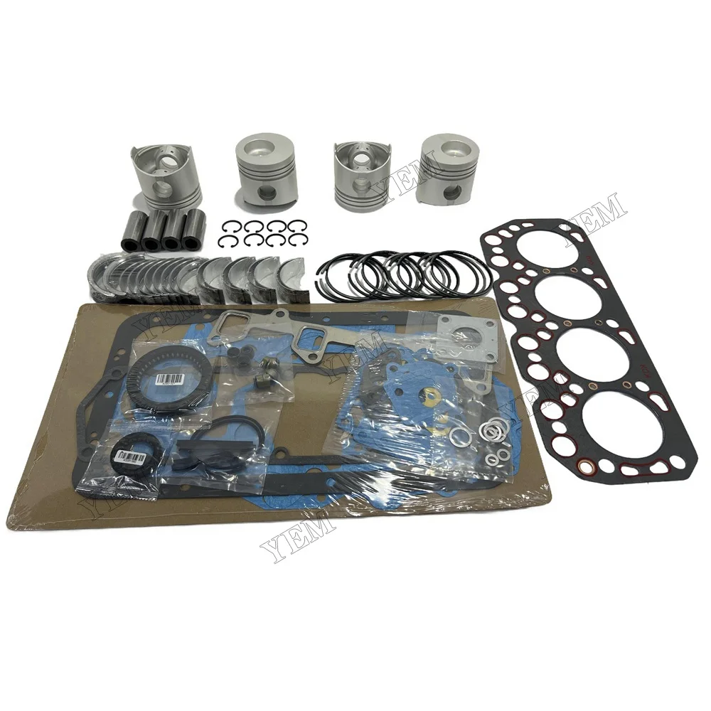 K4M Overhaul Rebuild Kit for Mitsubishi Engine B25 S30 B30 S550 B550 S580 Loader