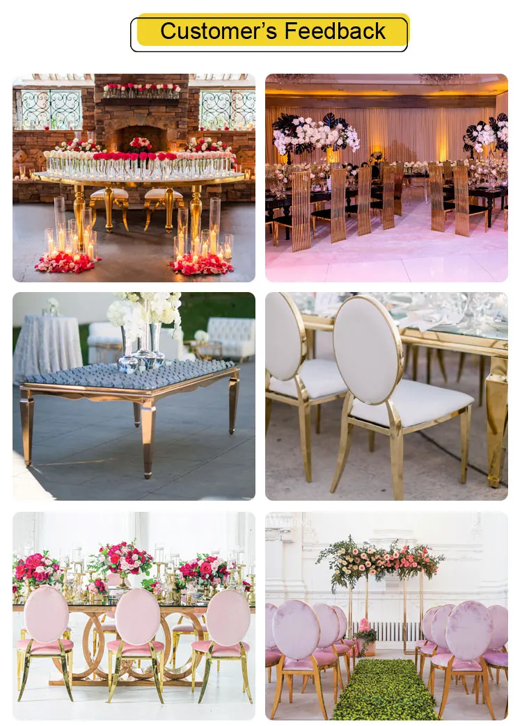 Luxury Round Back Gold Stainless Wedding Elegant Velvet Banquet Chair ...