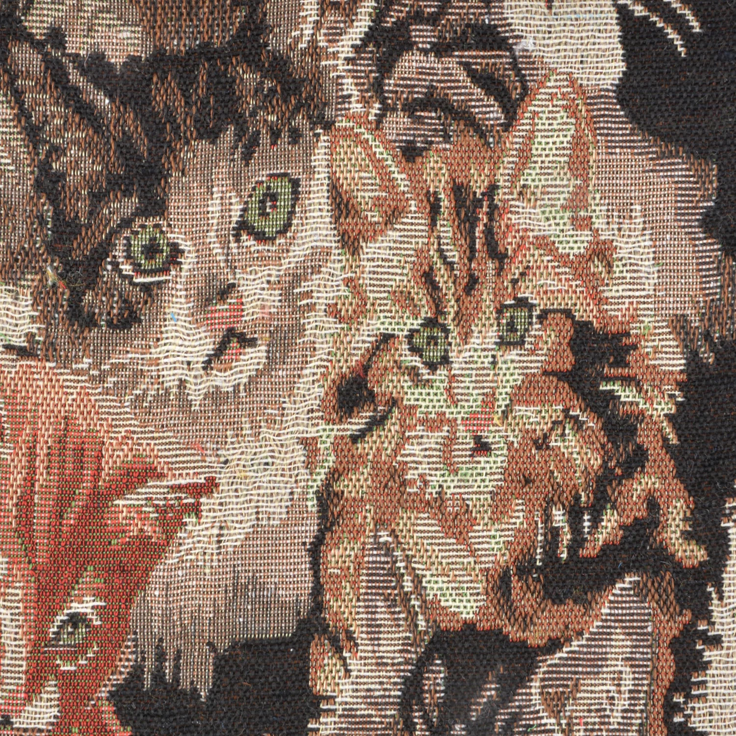 Farbe gewebte Katze und Hund Jacquard Stoff Polyester und