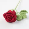 Mengsi Wine Glass Rose Bouquet - Wine Red