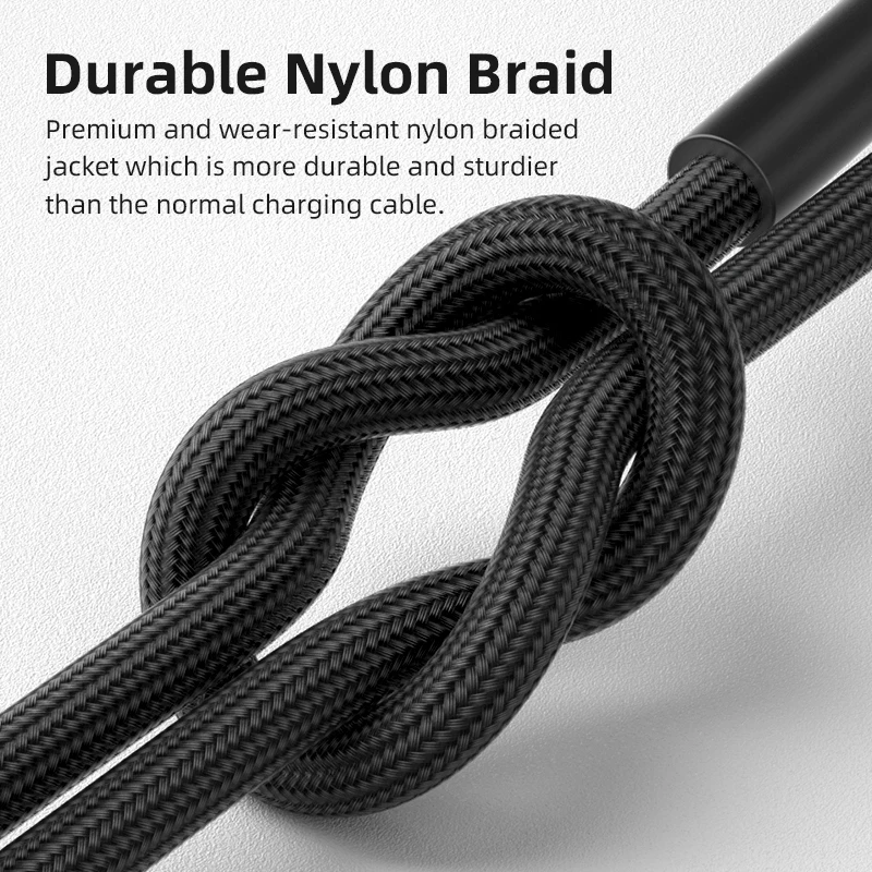 Nylon Braided 3A USB C to Type C PD 60W Fast Charging Cable High Quality PD Charger Data Cord 20V 3A Charging Line Support OEM