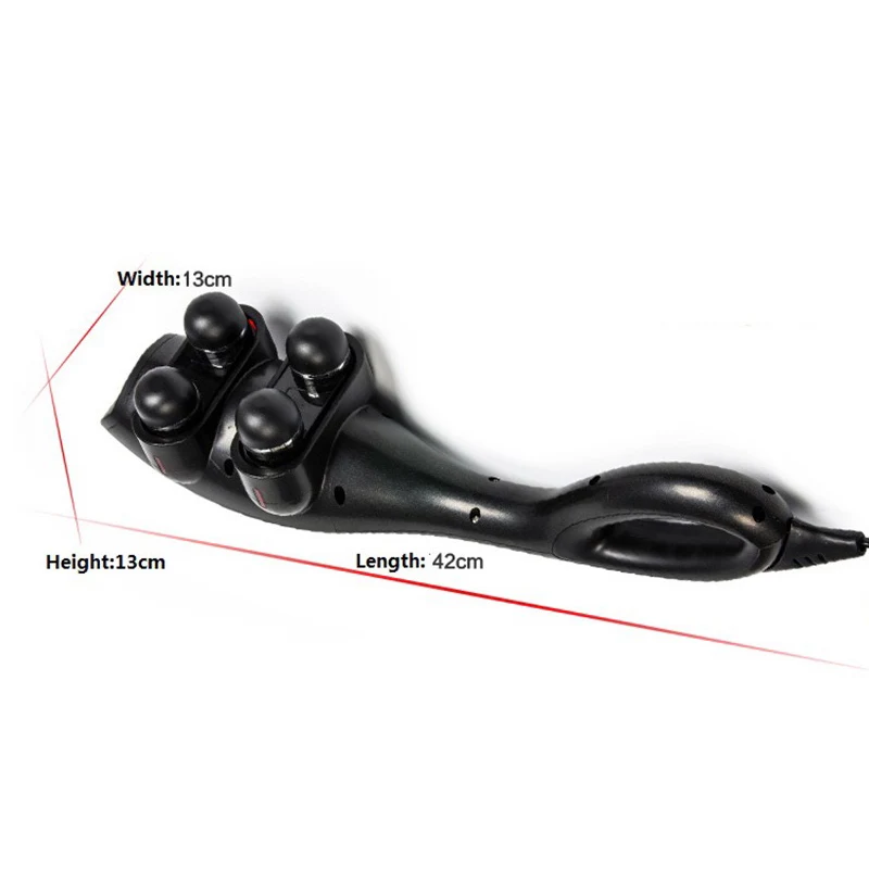 Electric Handheld Massager Vibration Neck Back Feet Massage Hammer Roller Relax Health Massager