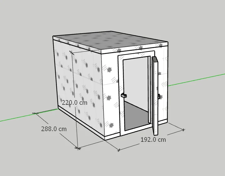 Butcher Shop Cold Room +4°C for Fresh Meat and Chicken