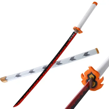 Japanese Style Demon Slayer Rengoku Kyoujurou Anime Sword Toy Swords ...