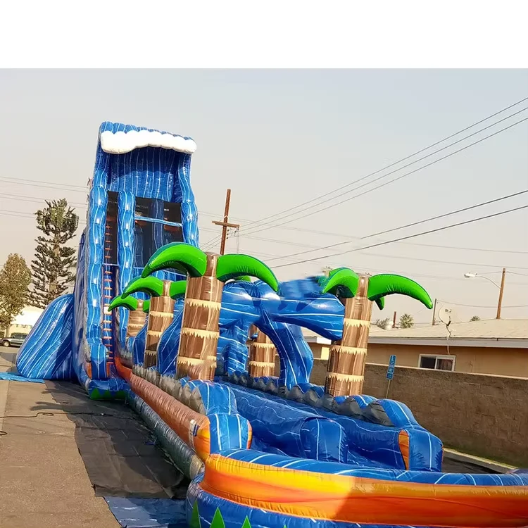 Inflatable Water Slide With Pool for Adult