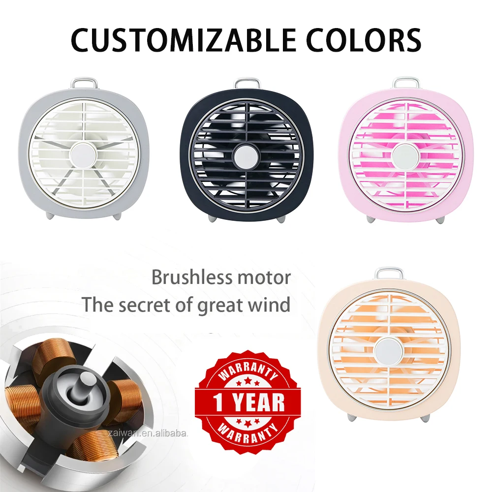 Usb Desktop Fan Led Light Bsci Custom Warm Light Fan Portable Wholesale