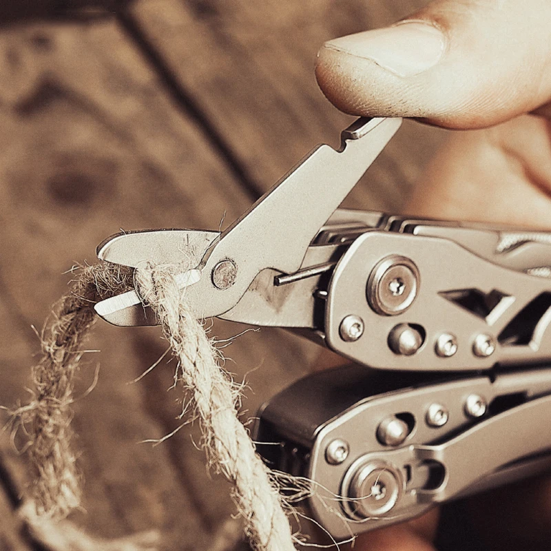 GHK 15-Function Outdoor Multitool Safe Locking Steel  New Design OEM Customizable Multi-Functional Folding Pliers