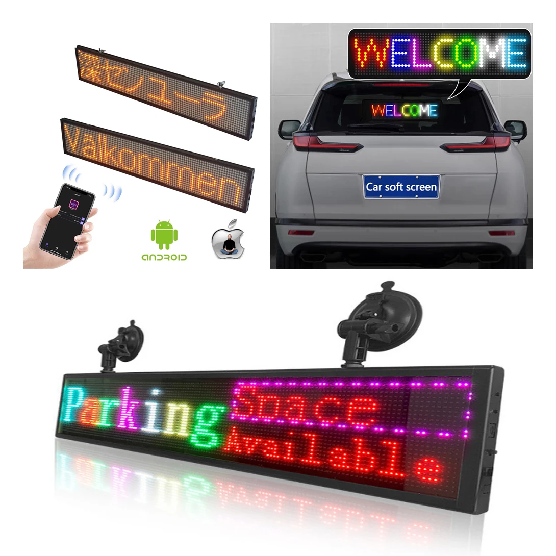 Programmable Scrolling LED Display Sign with RS232 RS485 WIFI TCP/IP  port you can develop your own counting software