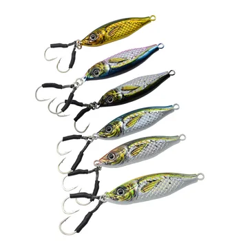 3D Printed Metal Jig Fish Lure for Sea Boat Fishing Saltwater Fish Long-Cast Slow-Rolling Glow-In-The-Dark Artificial Hard Bait – Metal Jig – view 2