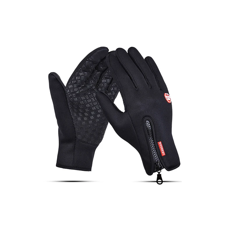 Лыжные водонепроницаемые перчатки мужские зимние теплые ветрозащитные велосипедные для сенсорных
