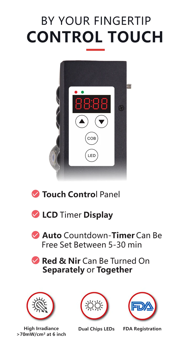 630nm 670nm 850nm Red Near Infrared Therapy Light Panel 1052w Red Led