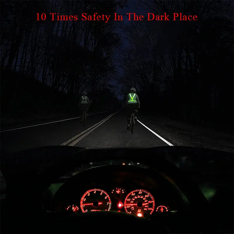 Заряжаемый от USB светодиодный светоотражающий жилет для ходунов с высокой видимостью