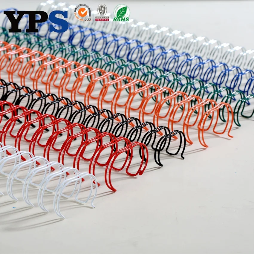 1/4"-1 1/2" Metal Spiral Book Binding Double Ring Wire O for A4A5 NoteBook and Calendars