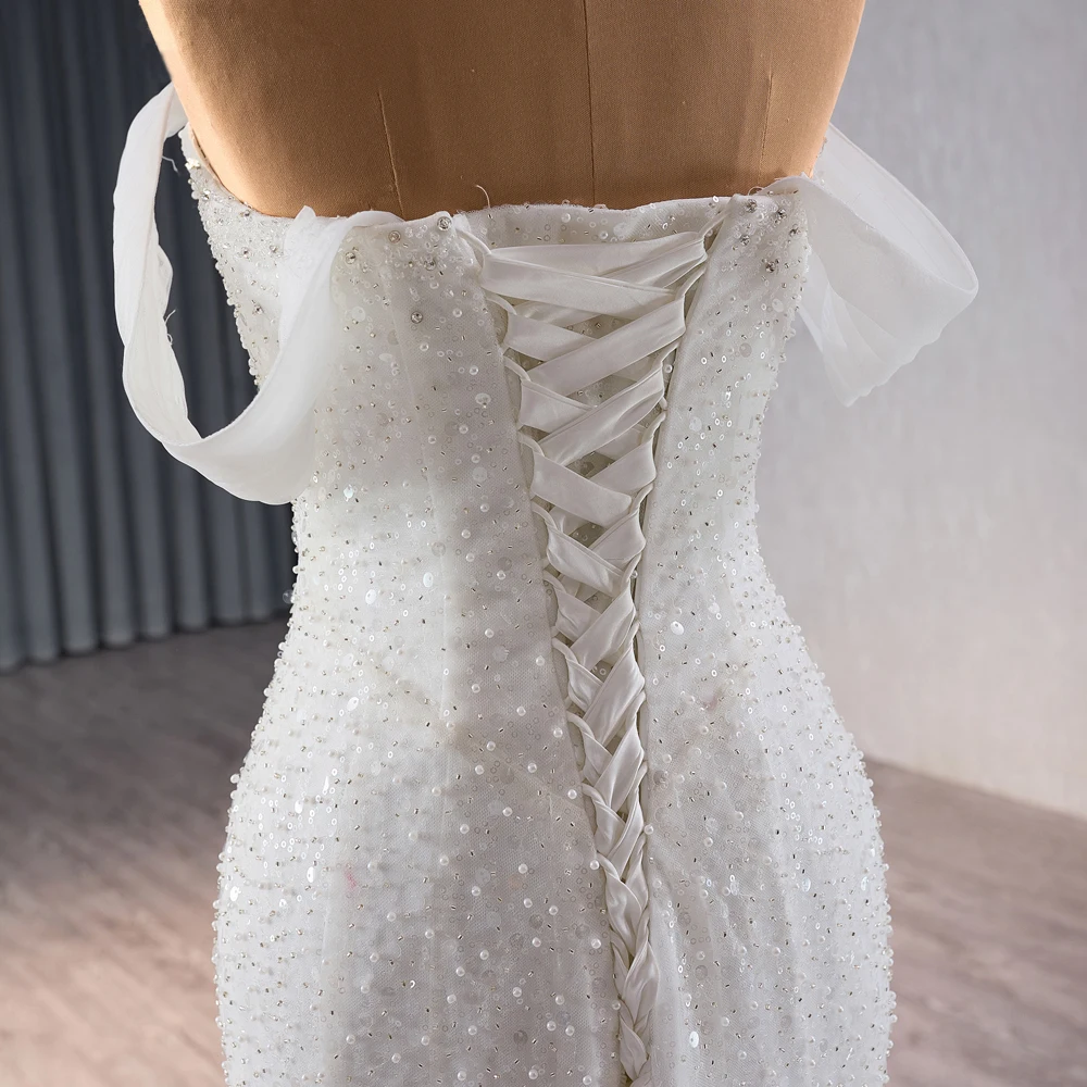 sexy wedding dresses mermaid Sexy Vintage Sweetheart Strapless Mermaid Lace Long Wedding Dress, WD3 –  SposaBridal