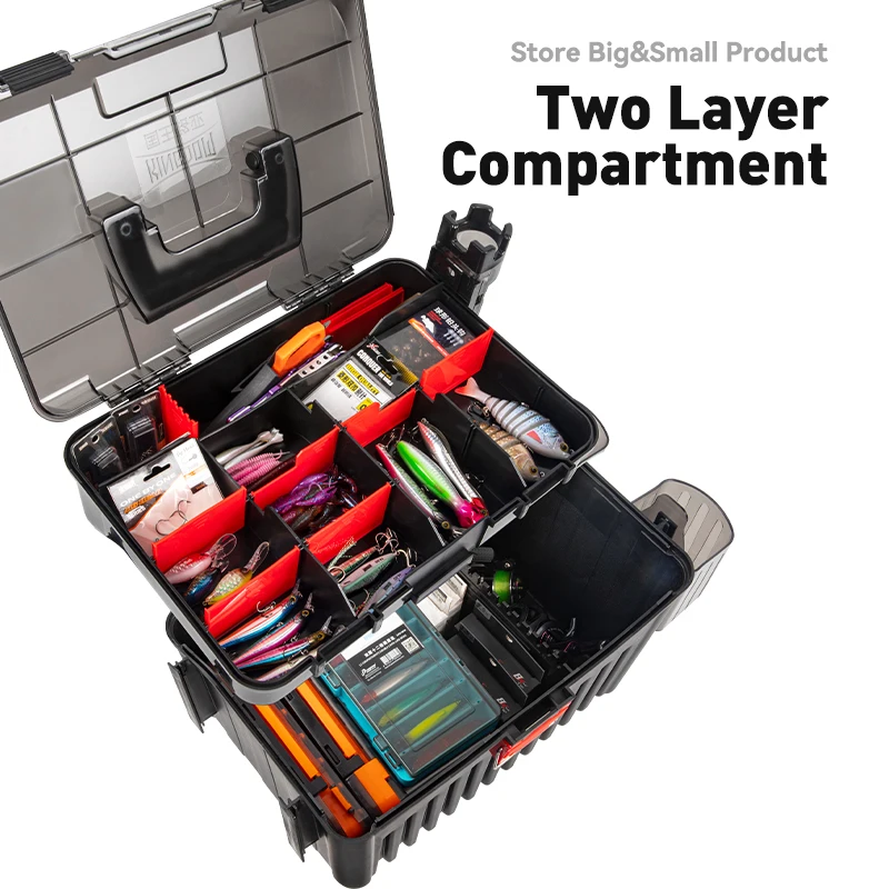 7271 plano tackle box Hybrid Hip 3-Stowaway 3700 Use the utility storage box for baits you want quick access to while you are out fishing Plano 7271 NOS Tackle Box