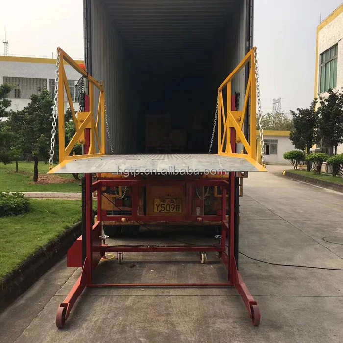 Truck Loading Platform Two Side New Condition 1000kg Electric Mobile Truck Loading Platform Container ...