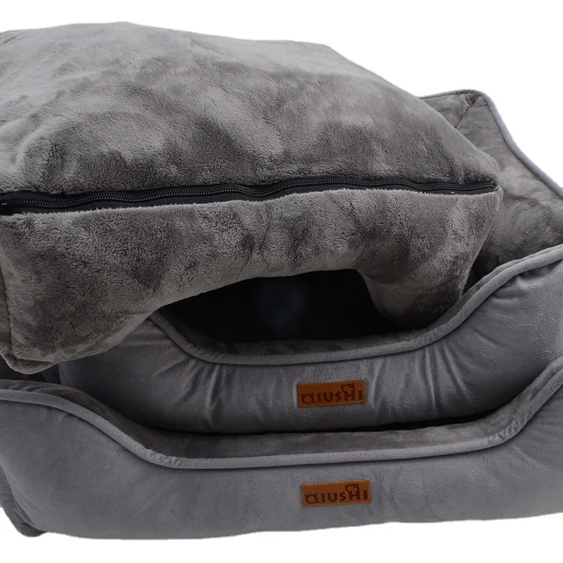 China Products All Season Luxury Custom Size Soft Pet Dog Bed Washable