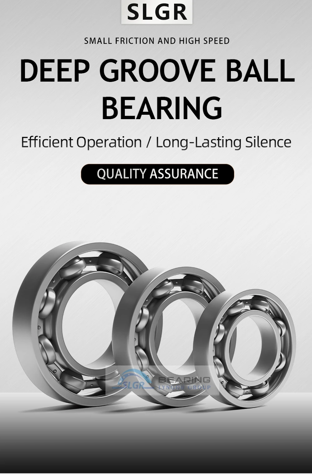 Slgr Drdb001 Deep Groove Ball Bearing Steel Ball 6000zz High Speed Low