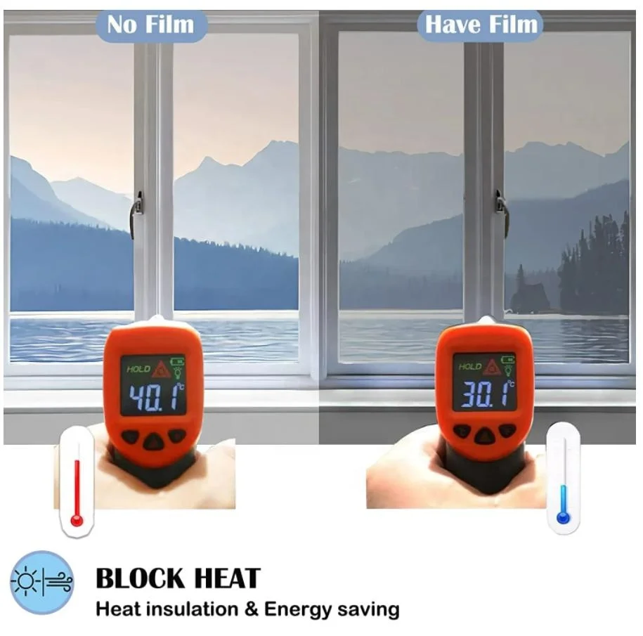 Silver Mirror Reflective Building Window Film Building One Way Mirror Reflective Window Film