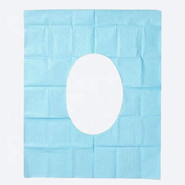 Одноразовый бумажный чехол на сиденье унитаза для общественных уборных