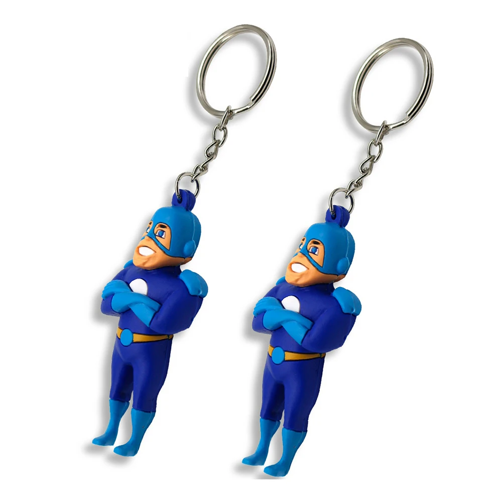 Wholesale Cheap Custom Fancy Mini Rubber Keyring Soft Pvc Sport Judo Taekwondo Keychain for School