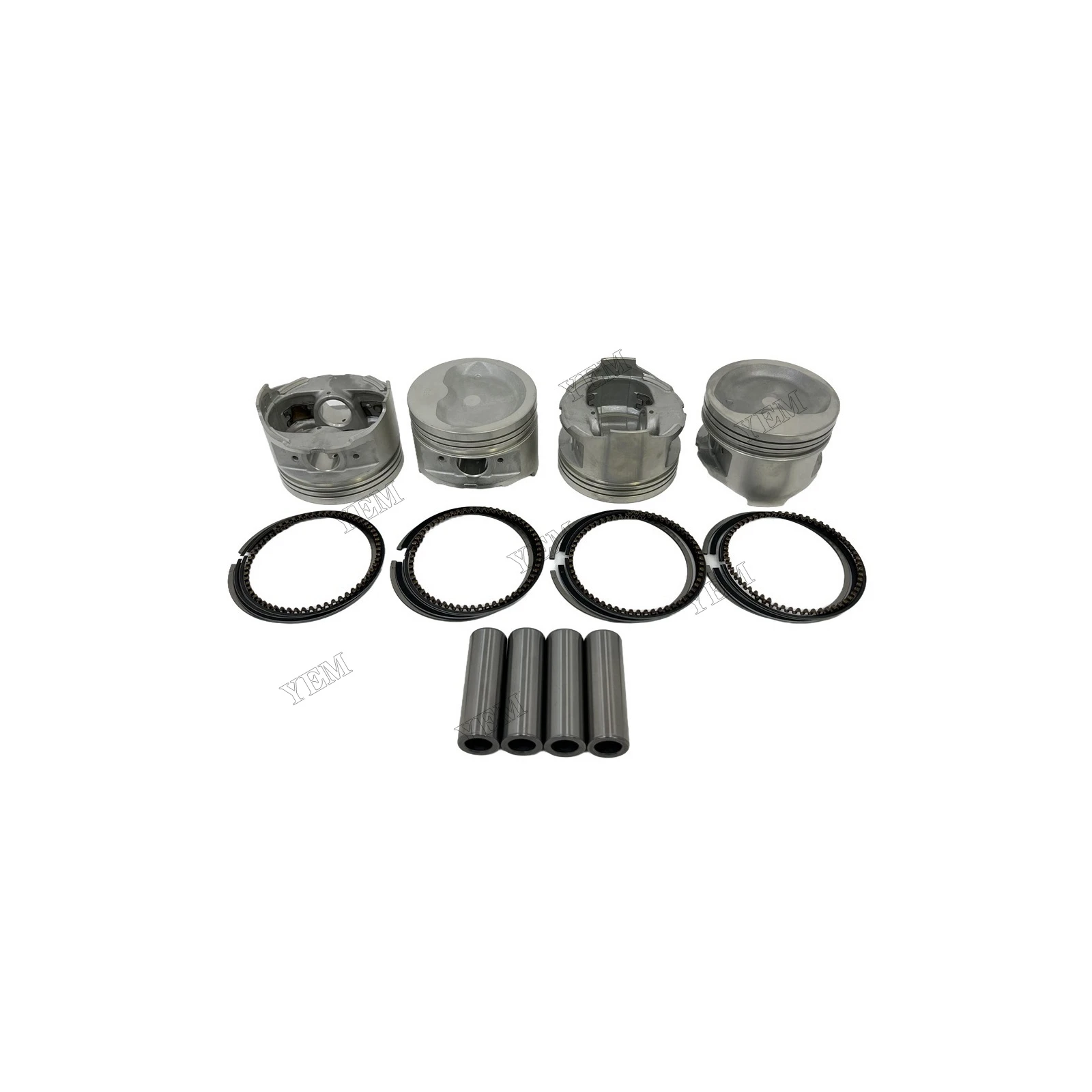 4Y Pistons With Cylinder Piston Rings Fits for Toyota Standard Size Engine Parts
