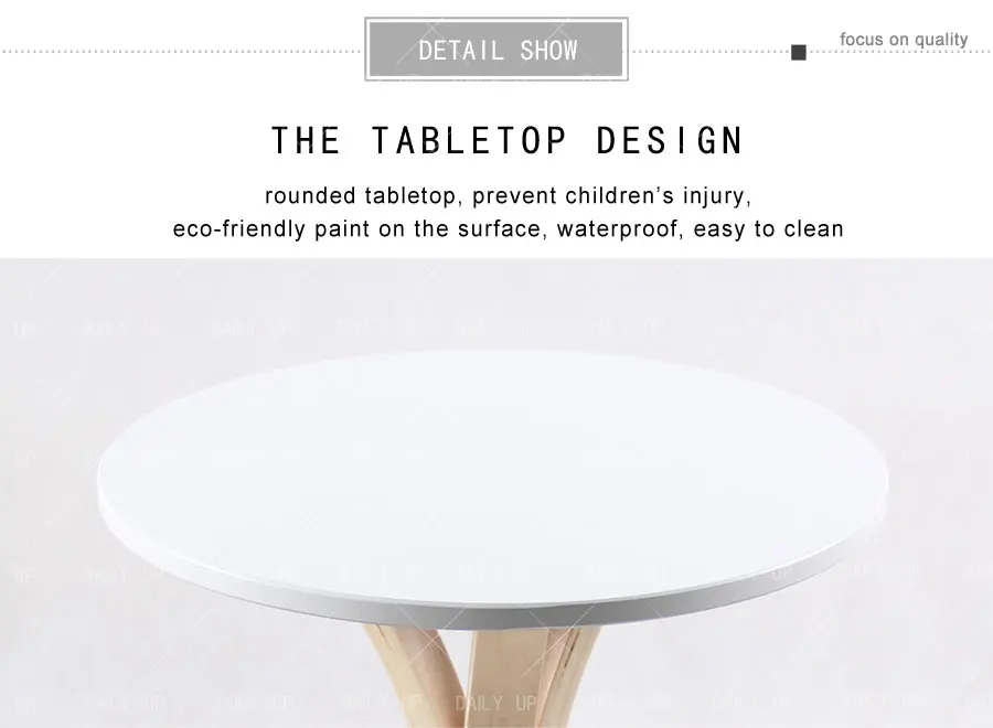 Nordic Wooden Round Table Luxury Leisure Coffee Table Concise Stylish Restaurant Dining Table For Living Room Dining Room